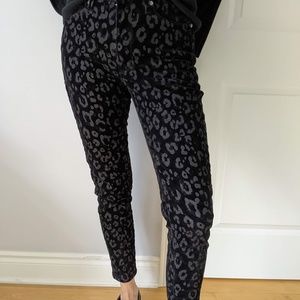 Banana Republic laser cut velvet pants